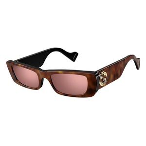 GUCCI Havana/Red Mirror Sunglasses